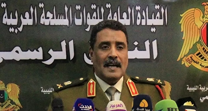 الناطق الرسمي باسم القائد العام للجيش الوطني الليبي اللواء أحمد المسماري