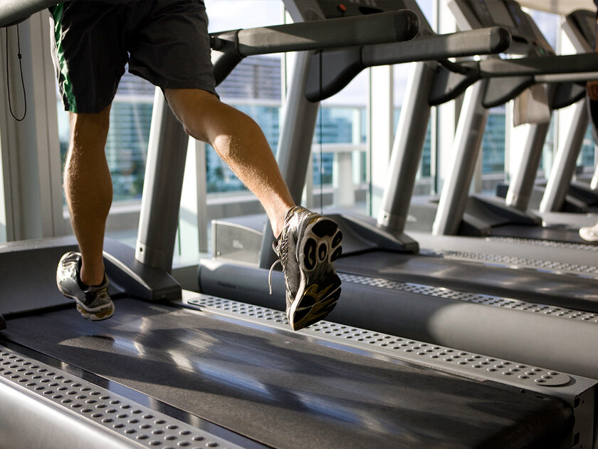Image result for man using treadmill