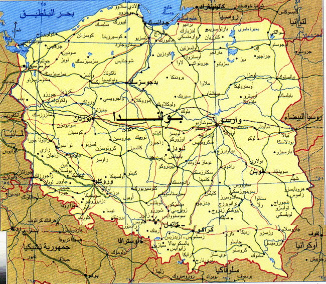 خريطة بولندا السياحية