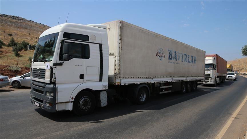 55 شاحنة مساعدات أممية إلى إدلب السورية