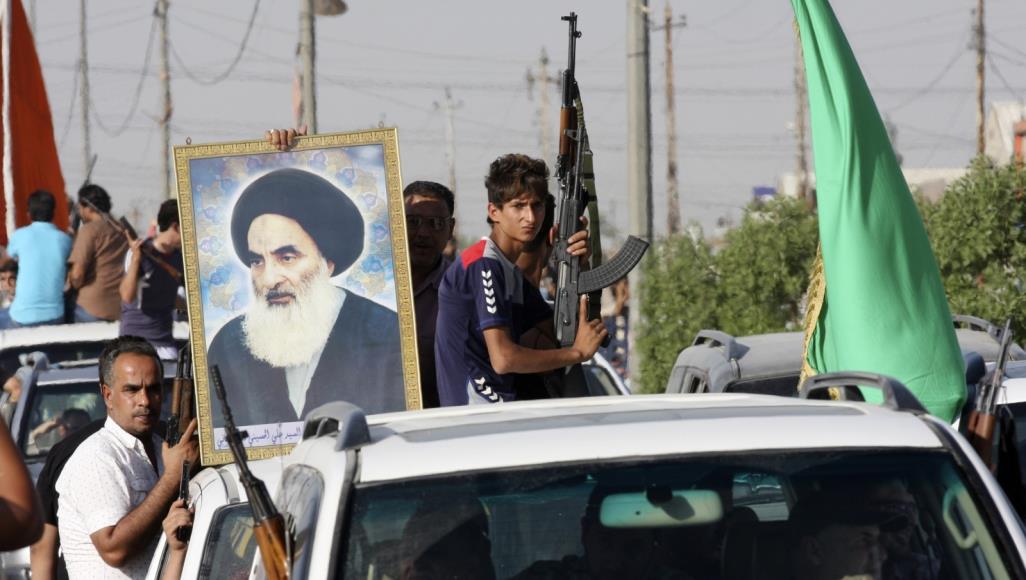 عراقيون تطوعوا لقتال تنظيم الدولة استجابة لفتوى السيستاني عام 2014 (رويترز-أرشيف)