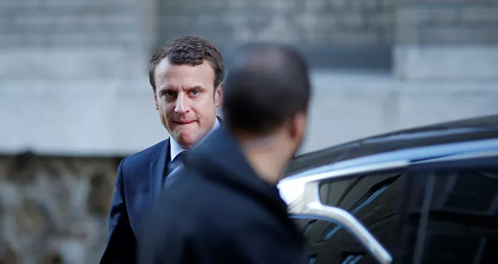 مرشح الانتخابات الرئاسية الفرنسية إيمانويل ماكرون