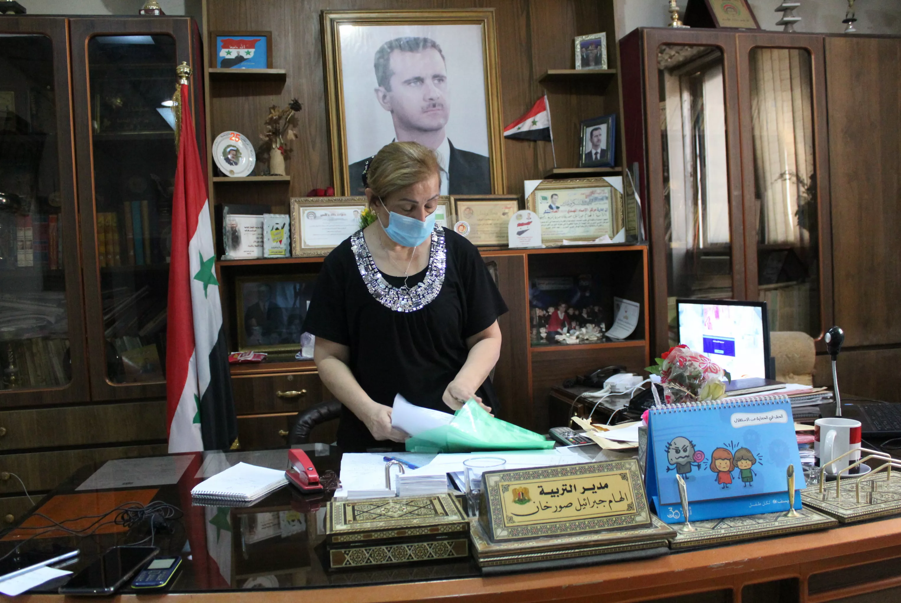 مديرة تربية محافظة الحسكة السورية الحكومية إلهام صورخان