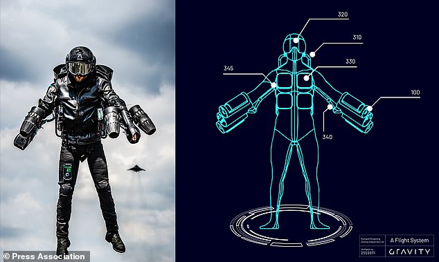 The Jet Suit uses five gas turbines which collectively produce over 1,000 brake horsepower to gain flight, and can reach speeds of over 55mph. Company founder Richard Browning has previously demonstrated the suit in more than 20 countries around the world