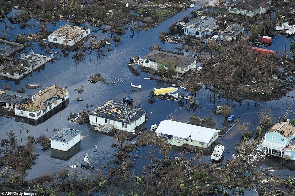 The Bahamas are facing a humanitarian crisis in the wake of Hurricane Dorian as at least 70,000 people are in need of 'life-saving assistance' and the death toll, which reached 23 on Thursday, is expected to climb. Catastrophic flooding in community of Marsh Harbour on Great Abaco Island is seen from above on Thursday