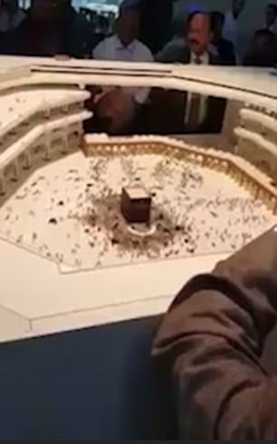 Although the new roof has not been officially confirmed, a video of the 'umbrella project' circulating on social media shows a scale model on display in the holy city demonstrating how the retractable roof would operate