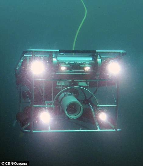 The ROV used in the expedition is pictured