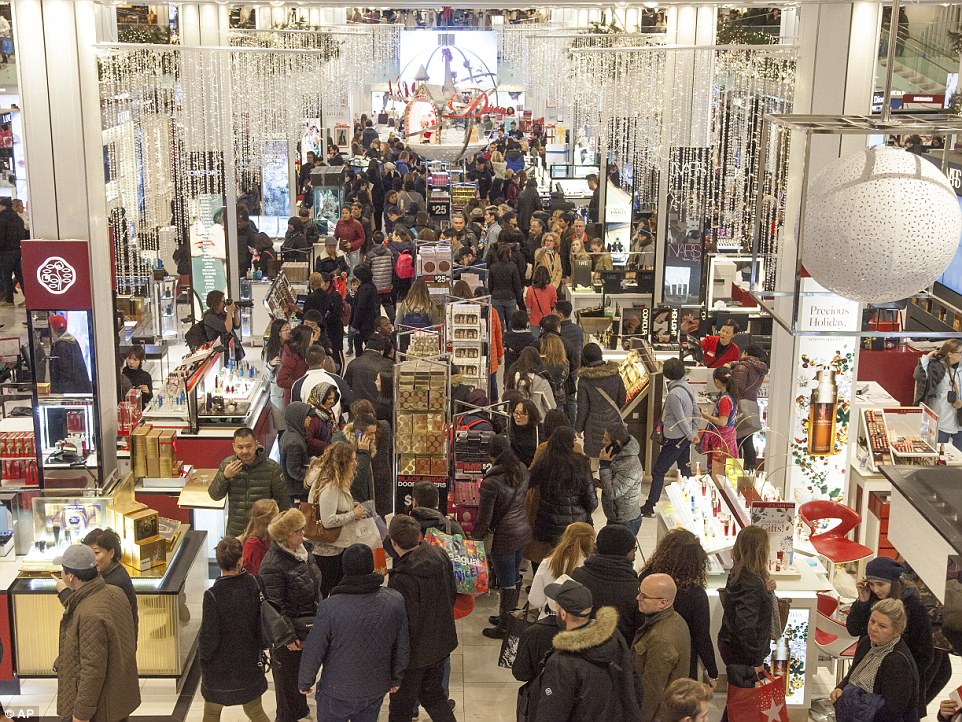 MANHATTAN: Within minutes of the store doors opening on Thursday night, Macy's was packed with shoppers eager to make the most of the deals 
