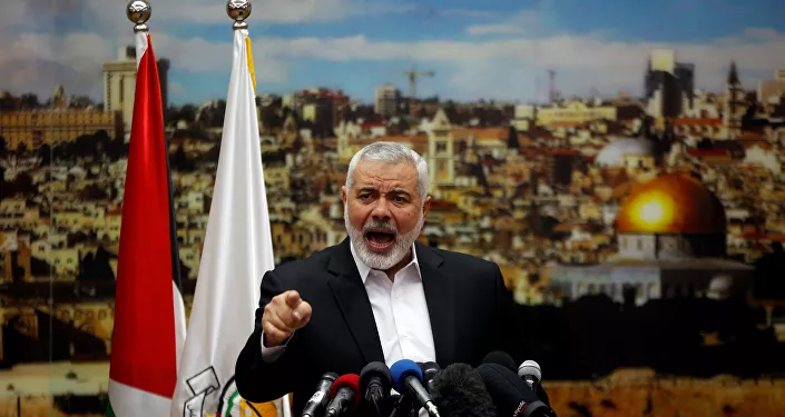 رئيس المكتب السياسي لحركة حماس إسماعيل هنية في غزة، قطاع غزة فلسطين 7 ديسمبر/ كانون الأول 2017