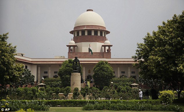 The Supreme Court in New Delhi, India, where the controversial practice was thrown out Tuesday