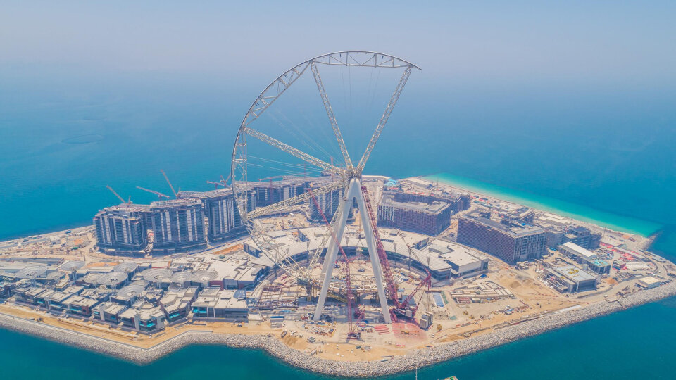The giant wheel is part of a huge drive to bring tourists to the Emirate
