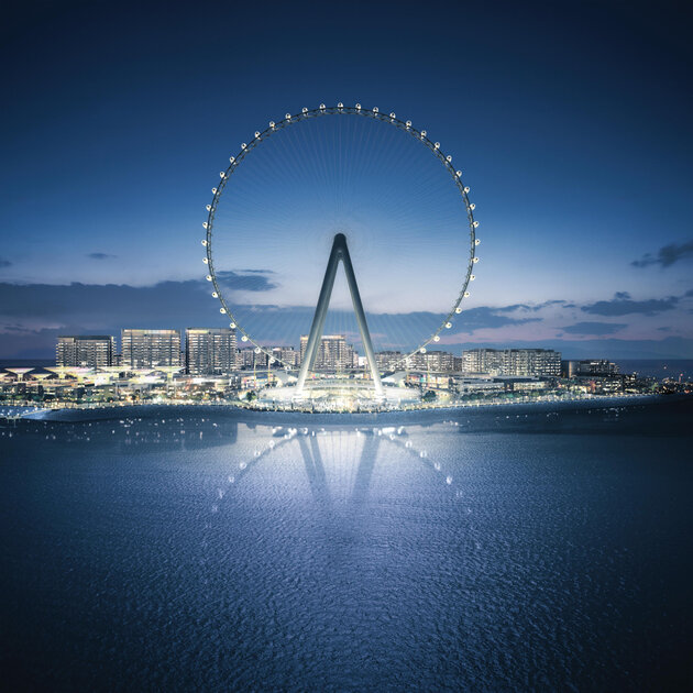 An artist’s impression reveals what the wheel will look like when it is completed
