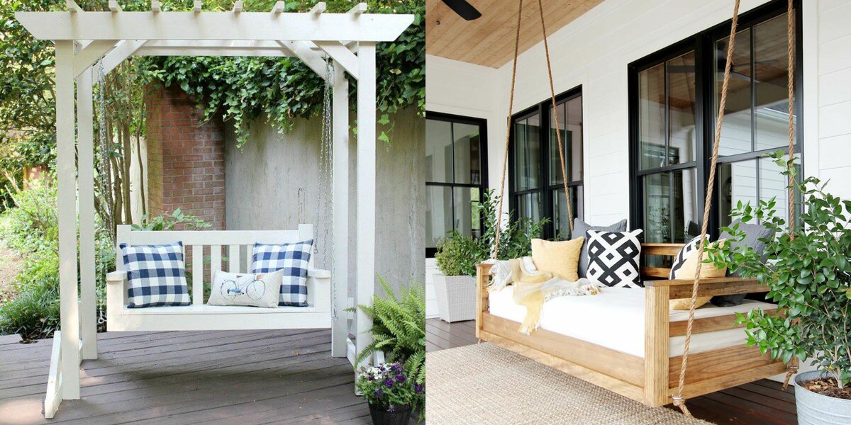 16 Porch Swing Plans - DIY Porch Swing