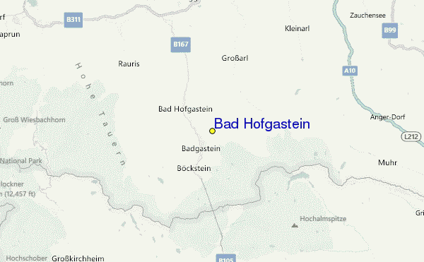 Bad Hofgastein map