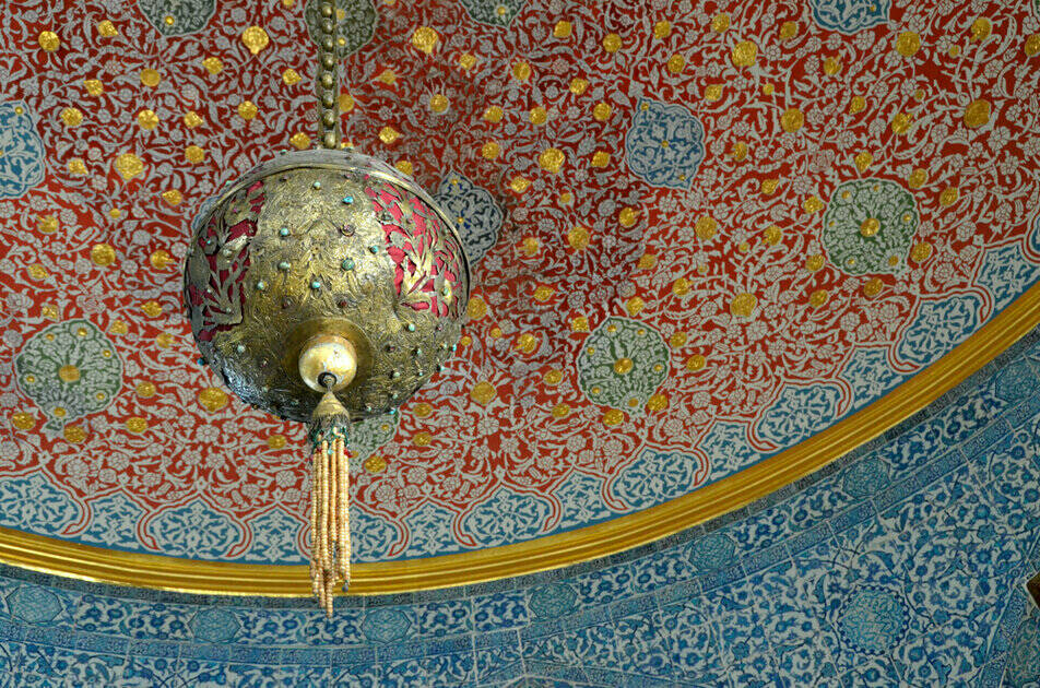 الزخرفة العثمانية داخل متحف الباب العالي