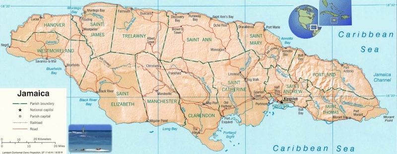 خريطة دومينيكا