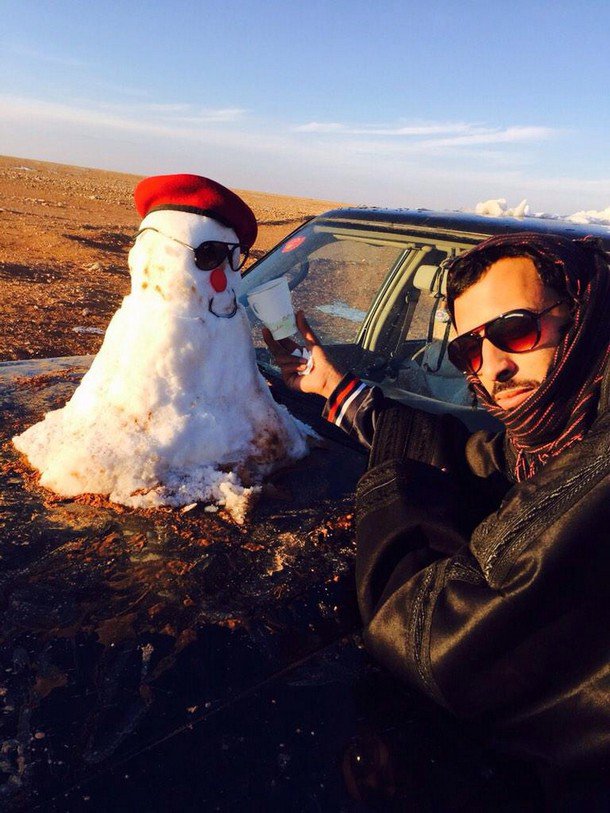 رجل الثلج في السعودية