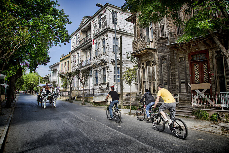ركوب الدراجة في جزيرة Büyükada