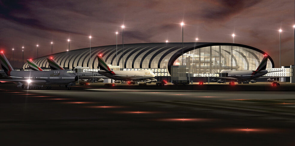 صورة خارجية من مطار دبي