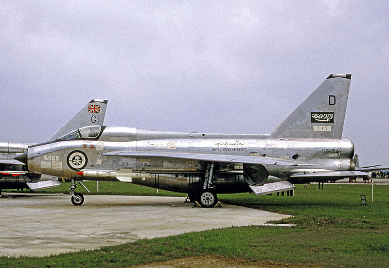 English Electric Lightning T.55 55-714 of the Royal Saudi Air Force at RAF Coltishall in 1968