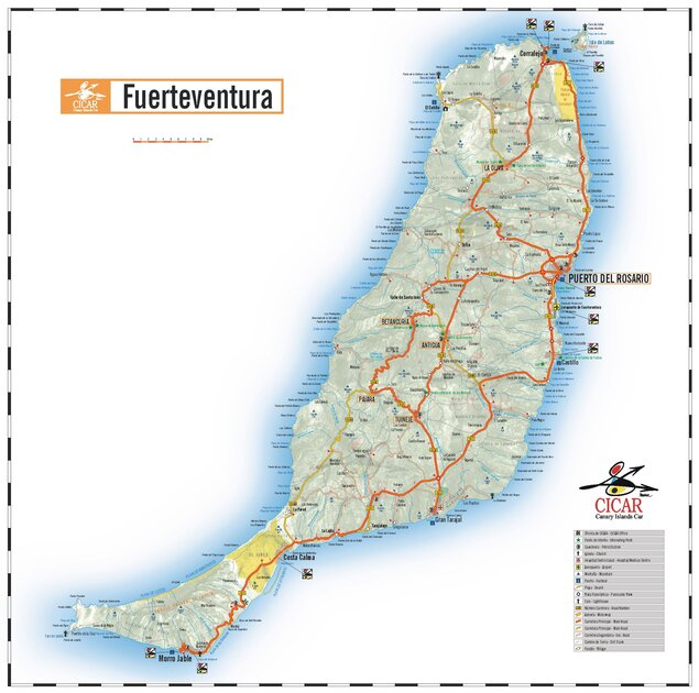 fuerteventura map
