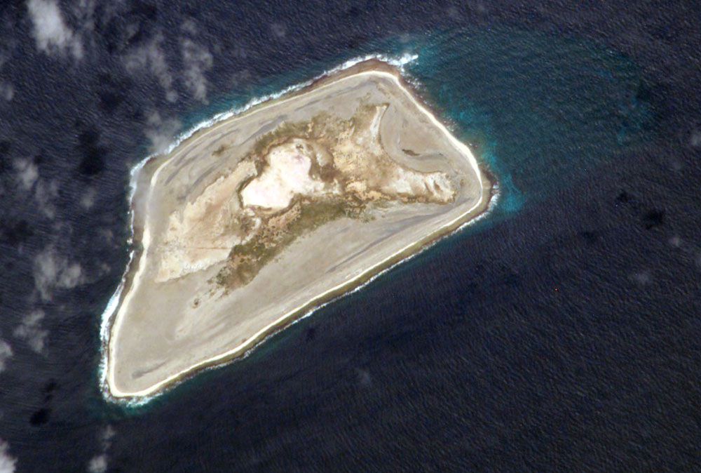 Jarvis Island in the Pacific Ocean