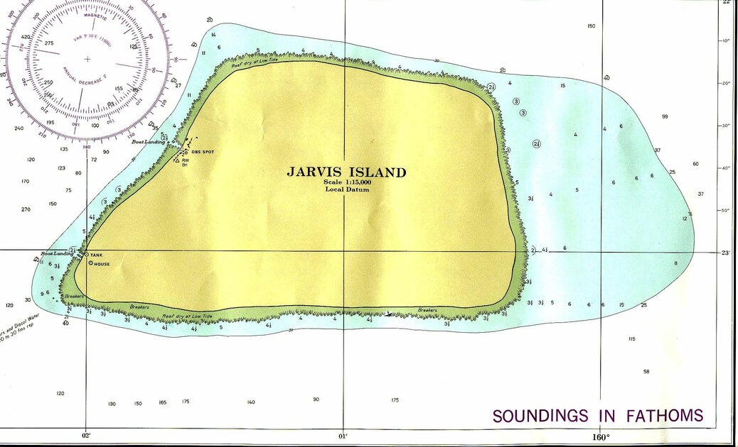 Jarvis Island No Tresspassing sign