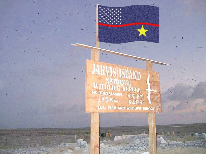 Jarvis Island sign