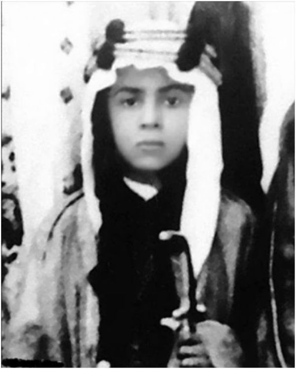 الملك عبدالله بن عبدالعزيز وهو صغيرا