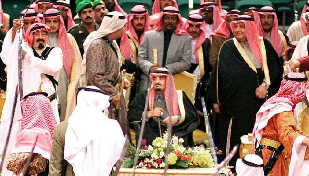 الملك فهد بن عبدالعزيز وولي عهده عبدالله بن عبدالعزيز