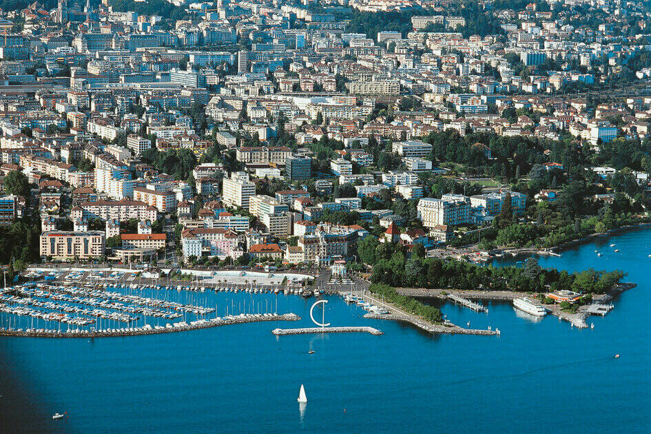 Lausanne, the second-largest city on Lake Geneva