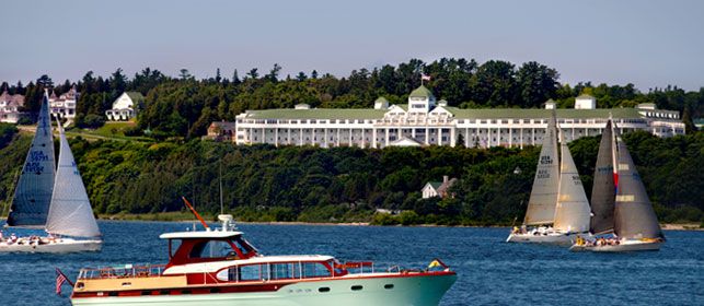 Mackinac Island was formed as the glaciers of the last ice age