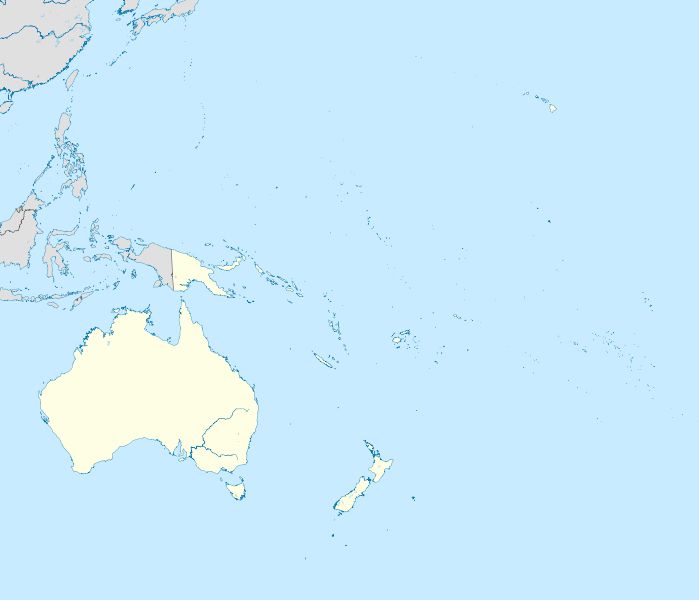 map of Oceania