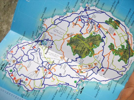 Map of Pantelleria, Italy