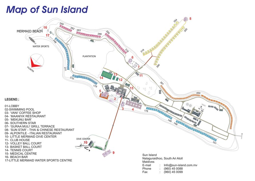 Map of Sun Island