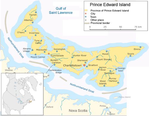 Map Prince Edward Island