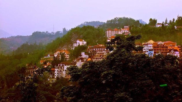 One corner of the town of Sapa