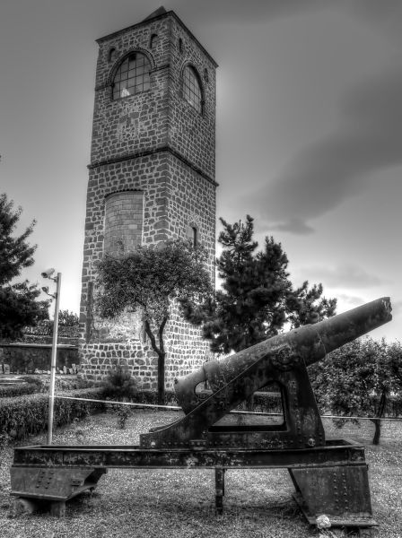 The clock tower of Aya Sofya