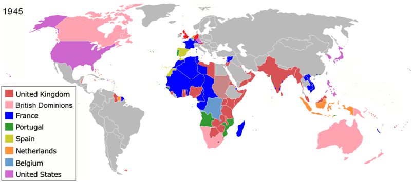 the colonies of various nations