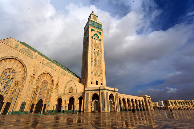 the Hassan II Mosque