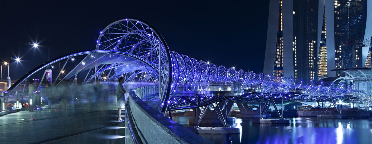 The Helix Bridge - Bridge in Singapore