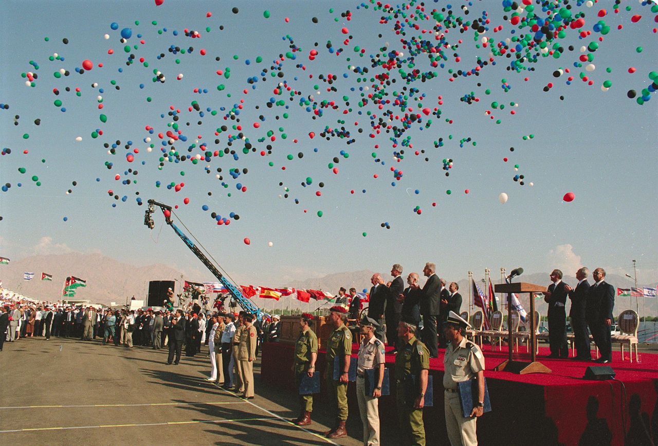 The Israel–Jordan peace treaty sometimes referred to as Wadi Araba Treaty) was signed in 1994