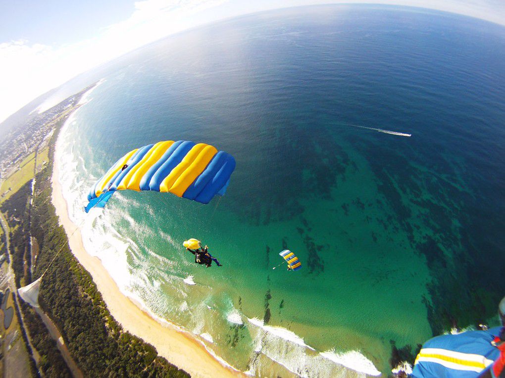 The Wollongong Beach Skydive