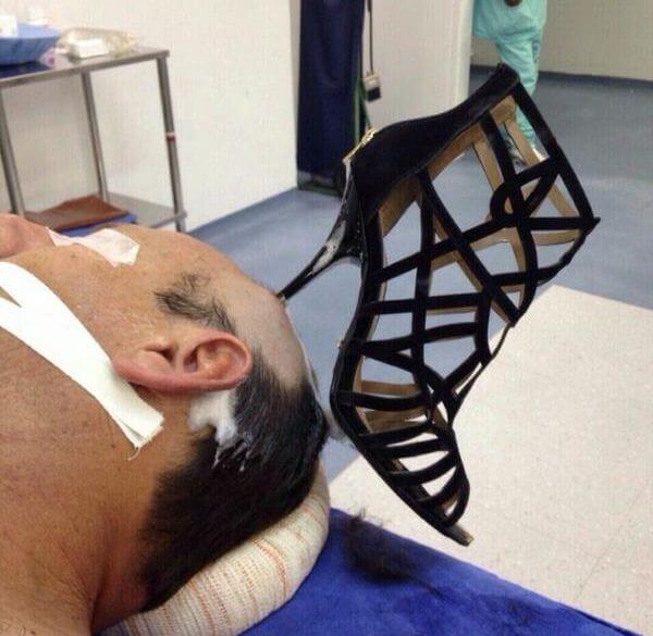 الكذبة أو الإشاعة الثانية: خبر ضرب زوجة لزوجها بكعب الحذاء في مدينة الجبيل