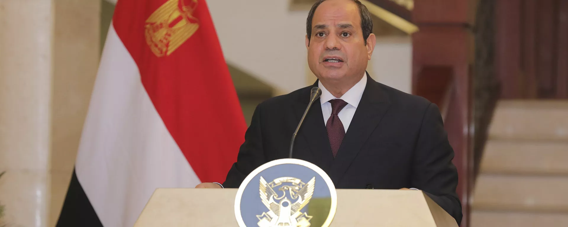 الرئيس المصري عبد الفتاح السيسي في القصر الرئاسي في الخرطوم، السودان، 6 مايو 2021 - سبوتنيك عربي, 1920, 27.05.2021