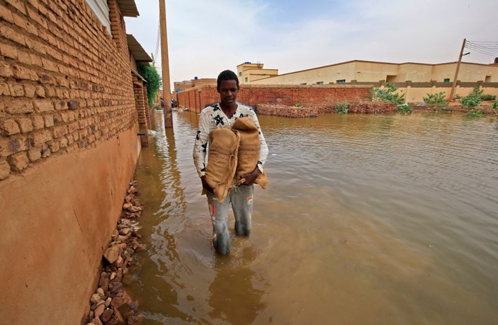 فيضانات واسعة بالسودان وارتفاع منسوب نهر النيل (شاهد)
