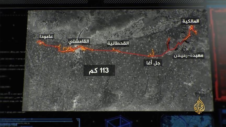 "ي ب ك" الإرهابي يحفر أنفاقا بطول 113 كلم شمال سوريا