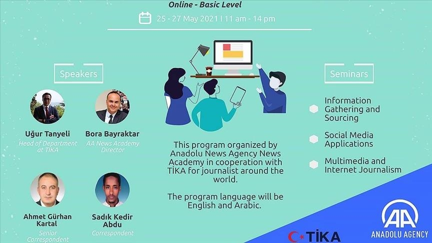 وكالة الأناضول و"تيكا" تطلقان دورة إعلامية افتراضية