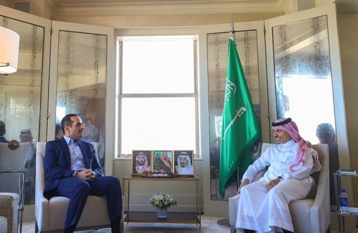 وزير الخارجية السعودي يجتمع بنظيره القطري في نيويورك