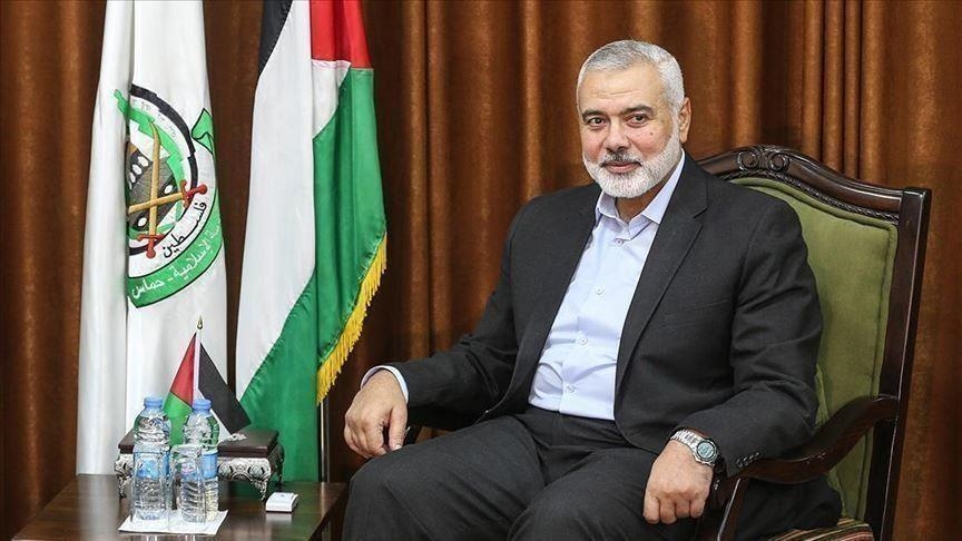 هنية يبحث مع رئيس مجلس الشورى الإيراني التطورات الفلسطينية
